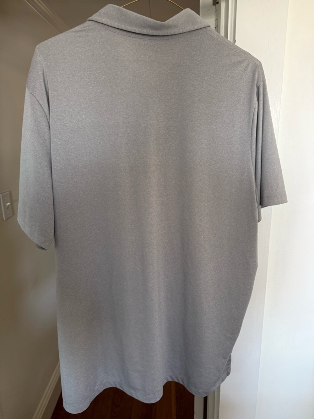 Polo by Ralph Lauren Light Gray Men's Polo with Navy Pony - Picture 2 of 3